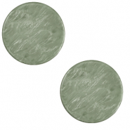 12 mm flat Polaris Elements cabochon Lively Sea Green