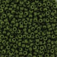 Miyuki seed beads 11/0 Opaque Avocado Green 11-501