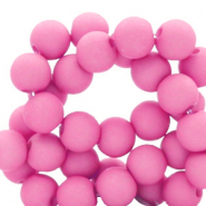 6 mm acrylic beads Hot Pink