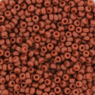 Miyuki seed beads 11/0 Opaque Matte Burnt Sienna Red 11-2315