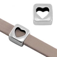 DQ European metal beads silver DQ European metal sliders antique silver