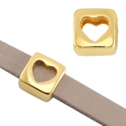 DQ European metal beads gold DQ European metal gold sliders