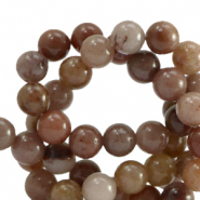 Natural stone beads Quartz 8mm Tawny-Brown