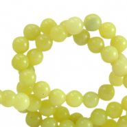 Natural stone beads Serpentine 6mm Greenish Yellow