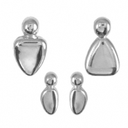 DQ European metal charms family Antique Silver (nickel free)