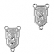 DQ European metal charms religion Antique Silver (nickel free)