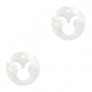 Shell pendants specials taurus White (natural colour)
