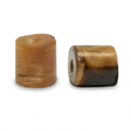 Natural stone beads Tigereye disc 4x4mm Golden Brown