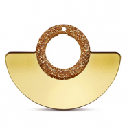 Statement charms Metallic Glitter Gold