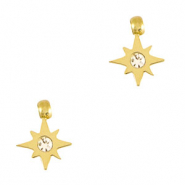 Stainless steel charms star Gold