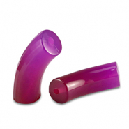 Acrylic beads tube Purple