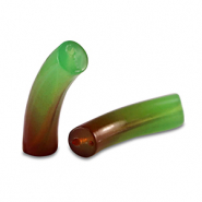 Acrylic beads tube Green
