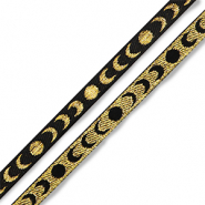 Ribbon text moons Black-Gold