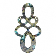 Resin pendants baroque Multicolor Marble