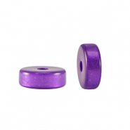 Super Polaris beads disc 4mm Lucido Grape Purple