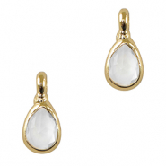Crystal glass charms drop Crystal-Gold