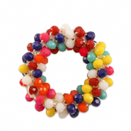 Top Faceted charms 32mm Multicolour