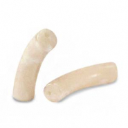 Acrylic beads tube Caramel Beige Marble