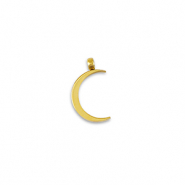 Stainless steel charms La Luna moon Gold