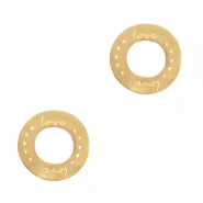 Stainless steel charms / connector Gold