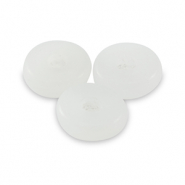 Natural stone beads Marble and Calcite rondelle 6mm White