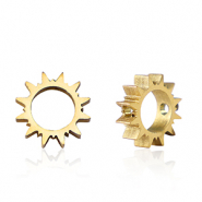 Stainless steel beads sun Gold