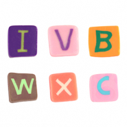 Polymer beads letter Multicolour