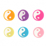 Polymer beads Yin & Yang Multicolour-White