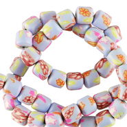 Polymer beads 6mm Lila-Multicolour