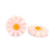 Shell beads flower Light Pink-Orange