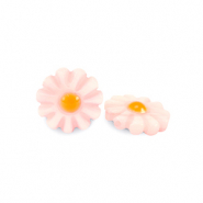 Shell beads flower Light Pink-Orange