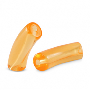 Acrylic tube beads Orange