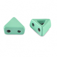 Tile beads triangle Turquoise