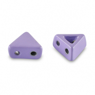 Tile beads triangle Paisley Purple