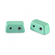 Tile beads rectangle Turquoise