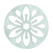 Resin pendants mandala Sky Blue