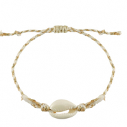 Ready-made Bracelets Cowrie White-Gold