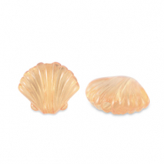 Acrylic beads shell Transparent Copper Brown