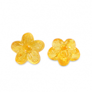 Acrylic beads flower Transparent Spectra Yellow
