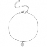 Stainless steel bracelets ball chain LUCKY Silver