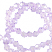 Top faceted beads bicone 4mm Victorian Purple