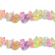 Glass beads chipstone Transparent-Multicolour