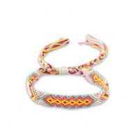 Anklets Soft Turquoise Blue-yellow