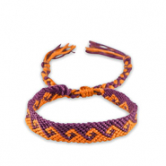 Ready-made Bracelets Grape Purple-Orange Peel