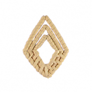 Rattan pendants rhombus Natural Beige