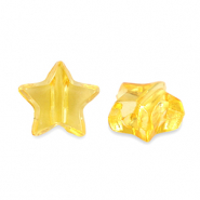 Acrylic beads star Transparent spectra yellow