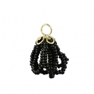 Top Faceted charms Gold-Black