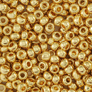 Preciosa glass seed beads 24K 8/0-68304 Gold