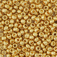 Preciosa glass seed beads 24K 10/0-68304 Gold