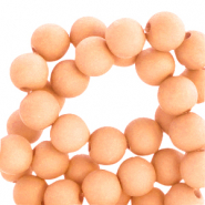 4 mm acrylic beads Summer Peach Orange
